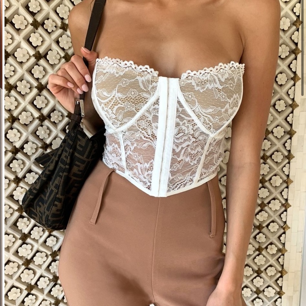 Tiger mist tayla lace corset top